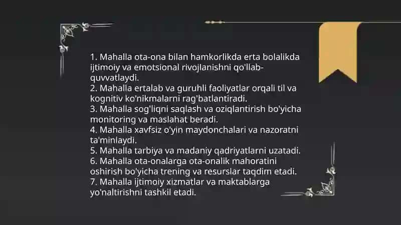 Mahalla institutining bola rivojlanishidagi oʻrni 3