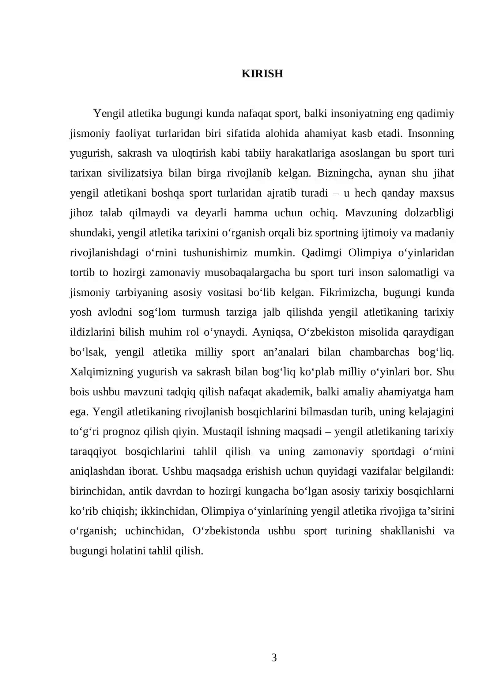 Yengil atletikaning rivojlanish tarixi 3