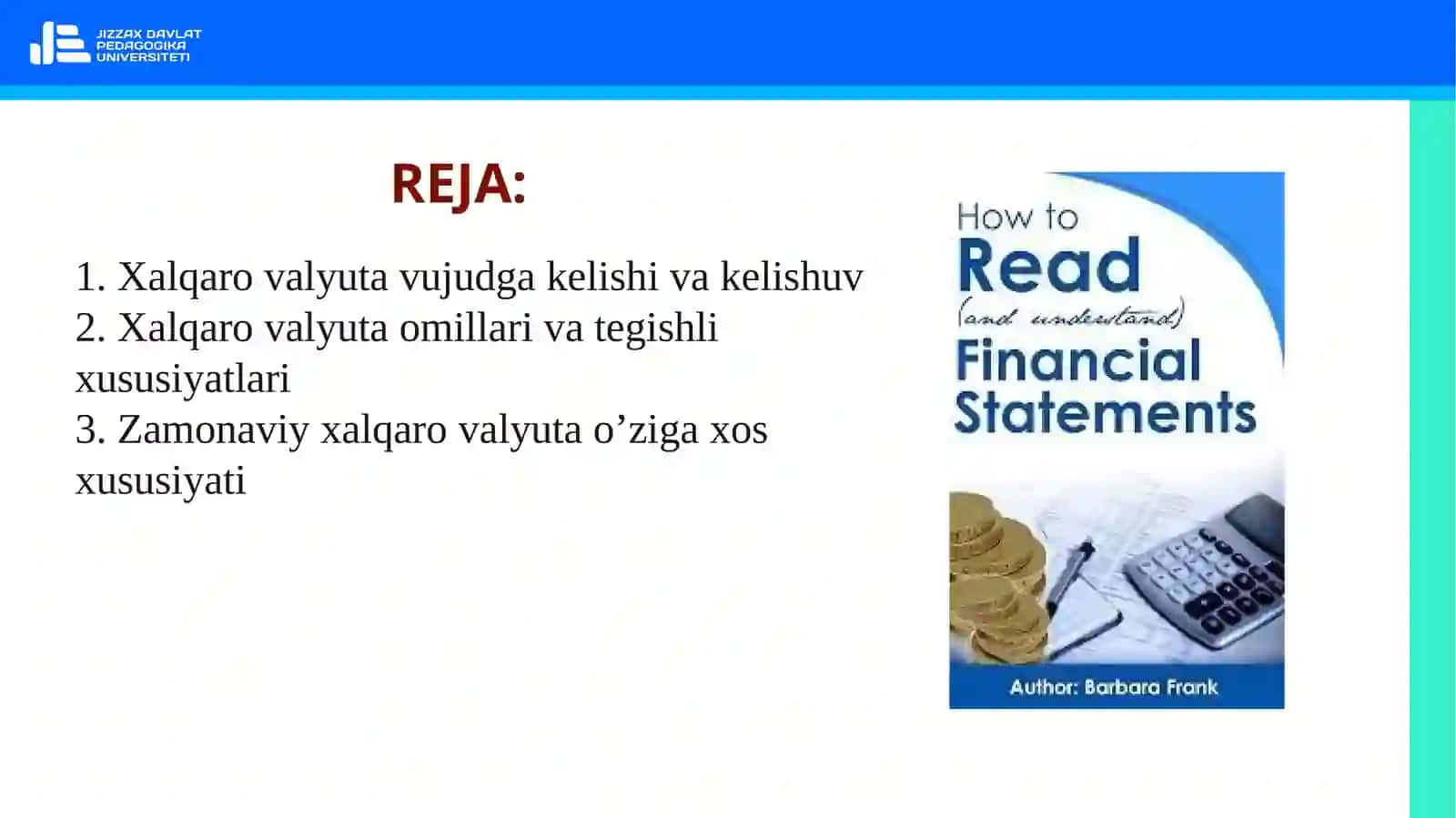Xalqaro valyuta tizimining rivojlanish bosqichlari 3
