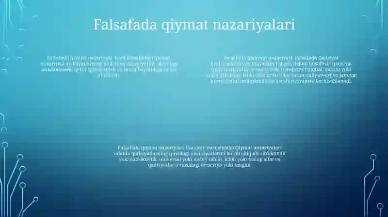 Falsafada Qadriyat Tushunchasining Ma'Nosi Va Uning Umumiy Tavsifi 3