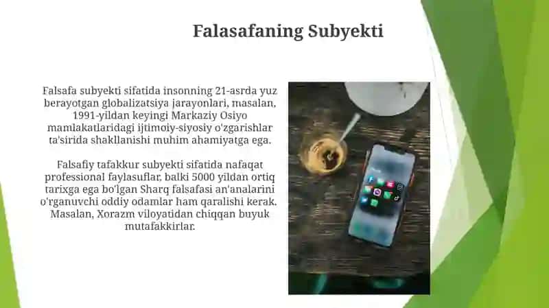 Falasafa fanining predmeti,mazmun va mohiyati jamiyatdagi roʻli 3