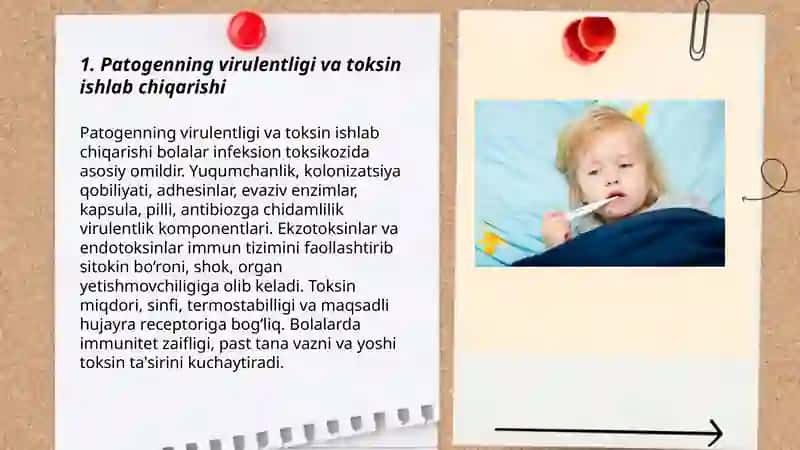 Bolalar infeksion toksikoz yuzaga kelishidagi asosiy omillar 3