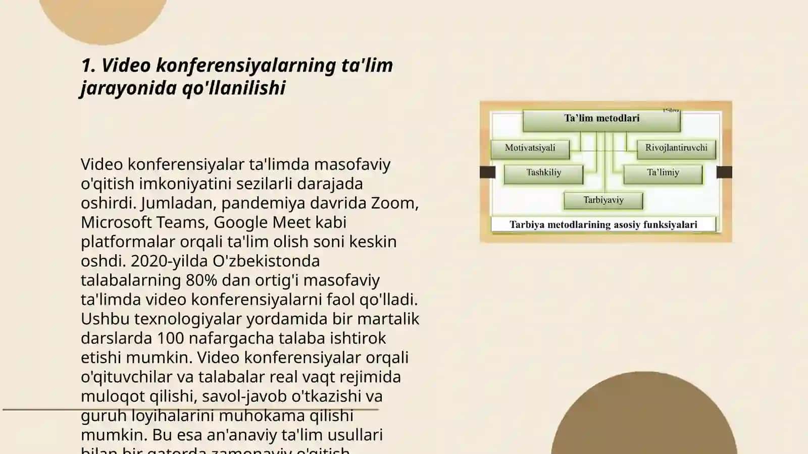 Ta'lim jarayonida vedio konferensiyalar 3