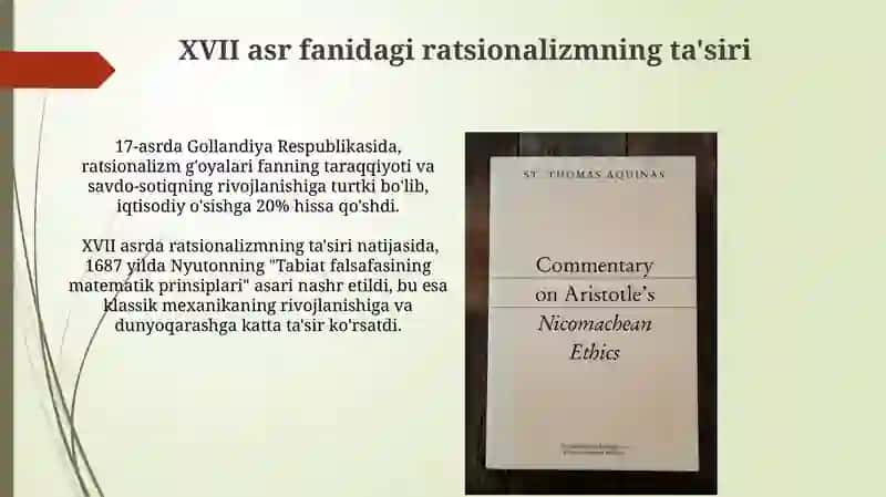 XVll asr Yevropa falsafasidagi ratsionalizm 3