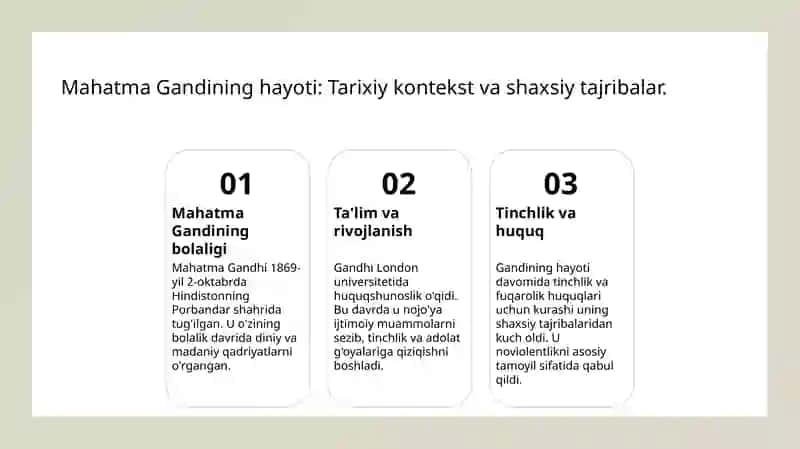 Mahatma Gandi. "Mening hayotim" 3
