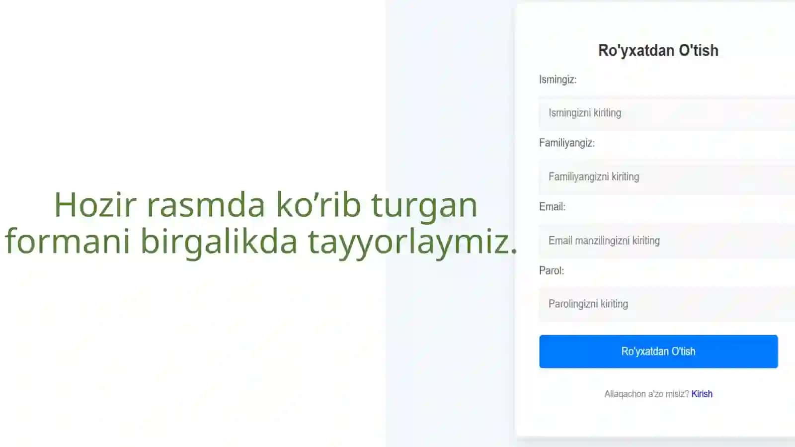 HTML Tili va uning teglar bilan ishlash metodikasi 3