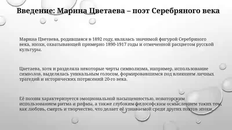 Творчество Марина Цветаева лебединой стан 3