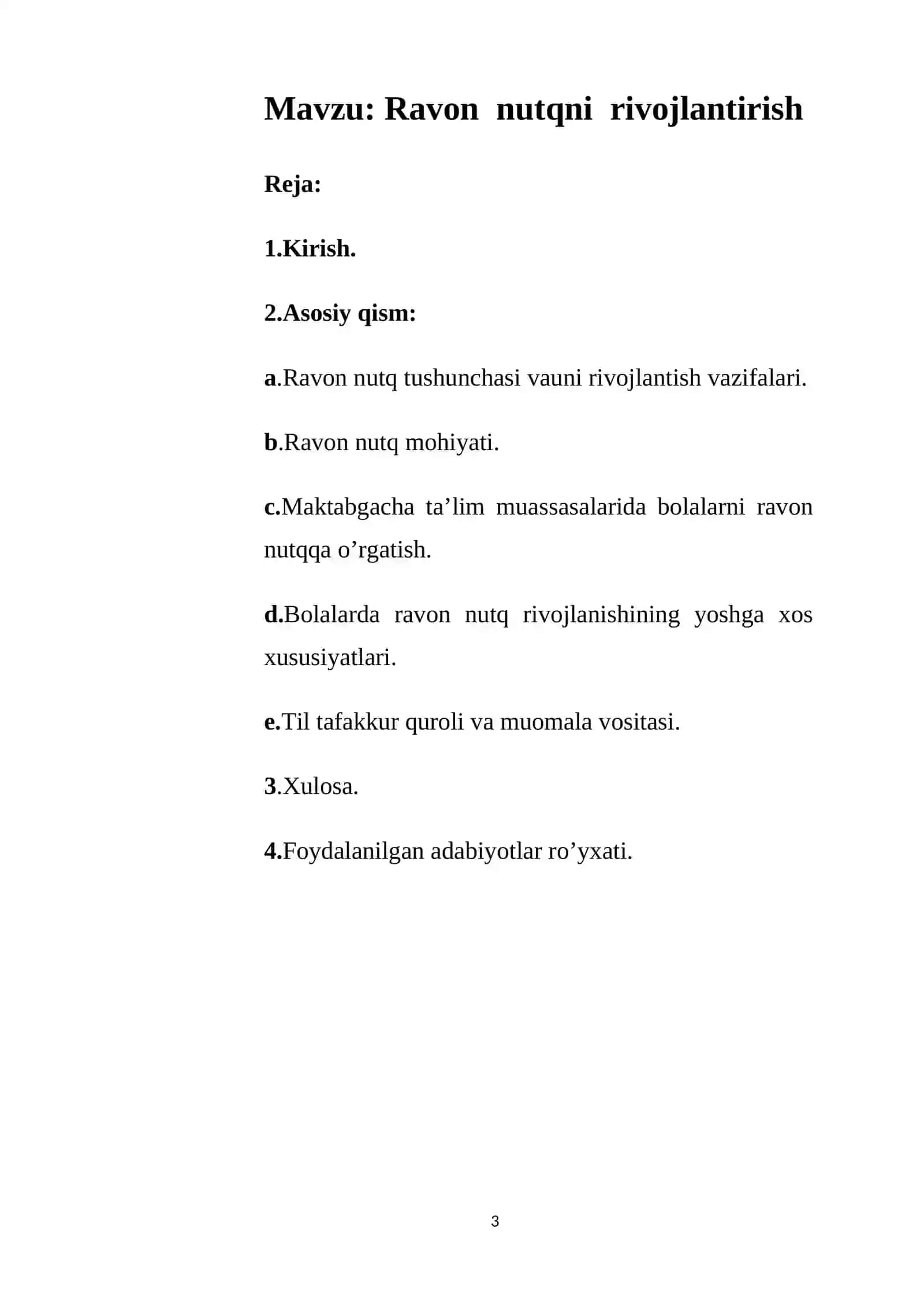 Ravon nutqni rivojlantirish 3