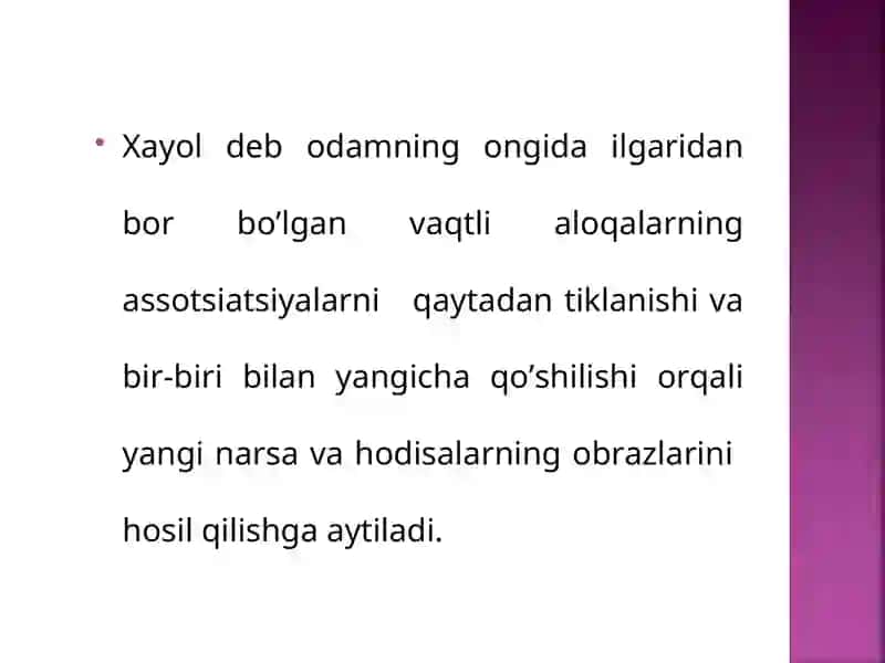 hayol haqida tushuncha 3