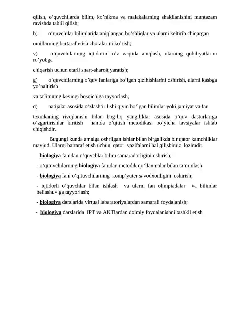 Biologiya Fan Olimpiadasi Metodik Tavsiyasi 3
