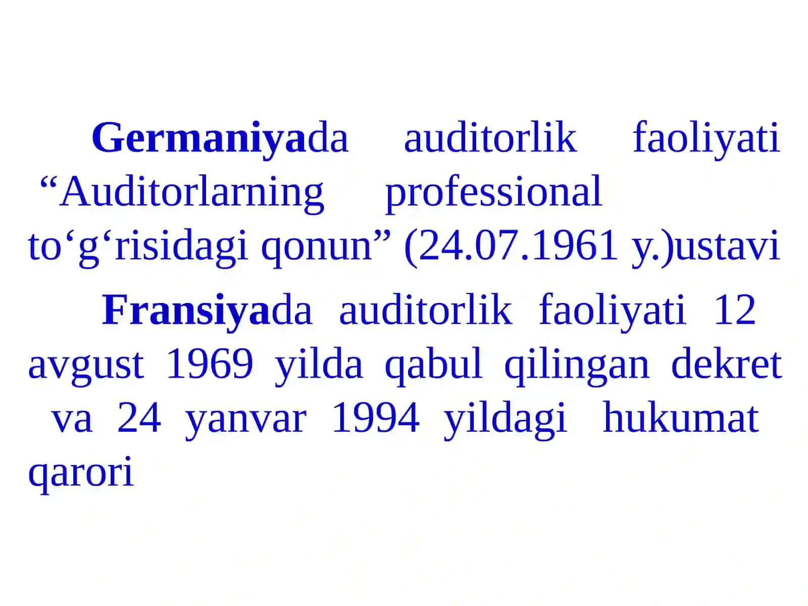 XORIJDA AUDITORLIK FAOLIYATI VA AUDITNING XALQARO STANDARTLARI 3