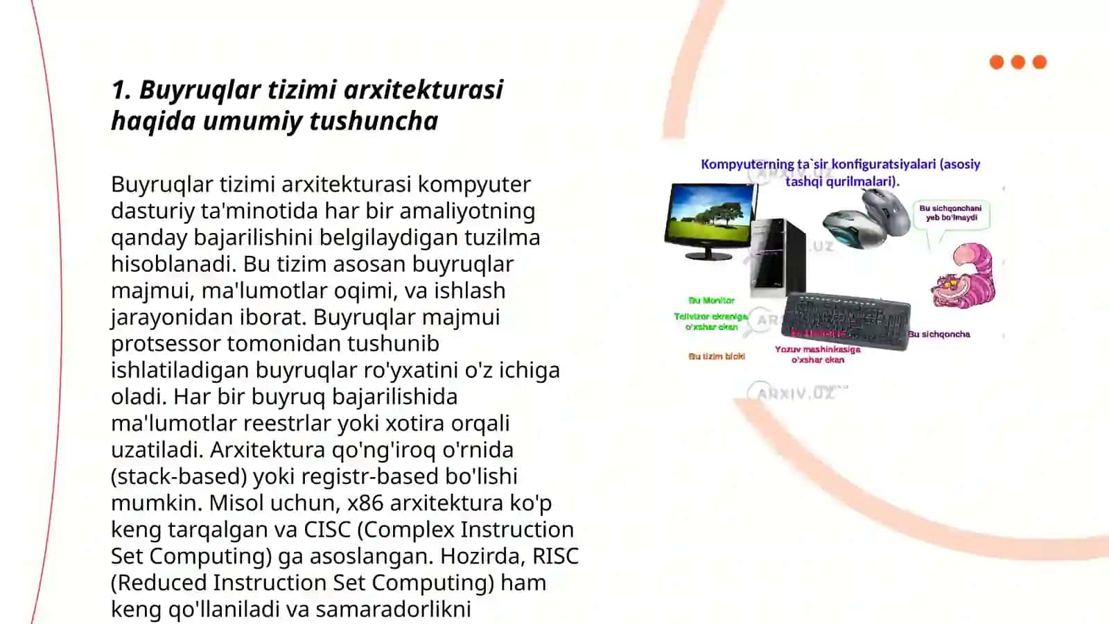 Buyruqlar tizimi arxitekturasi 3
