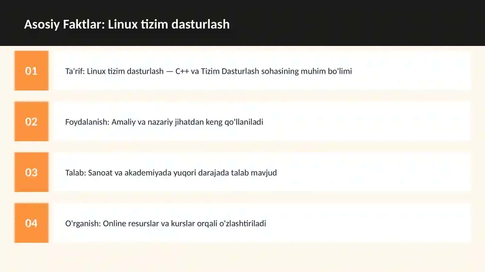 C++ VA TIZIM DASTURLASH 3