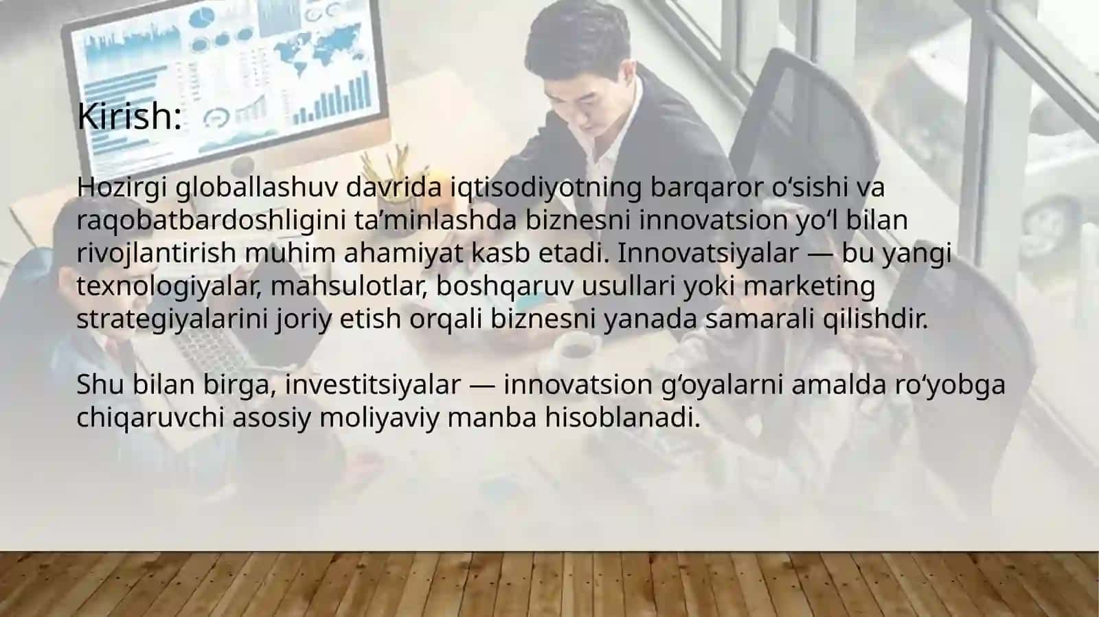 BIZNESNI INNOVATSION RIVOJLANTIRISHVA INVESTITSIYALASHNING NAZARIY ASOSLARI 3