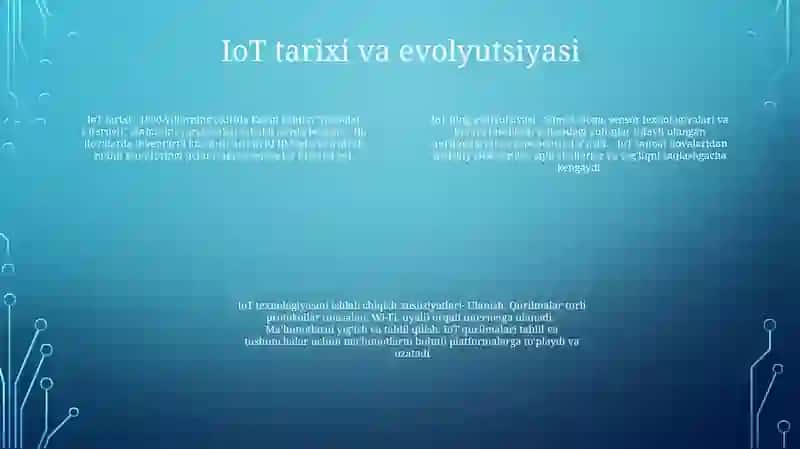 IoT Texnologiyasini Rivojlantirish Xususiyatlari (Internet Of Things) 3