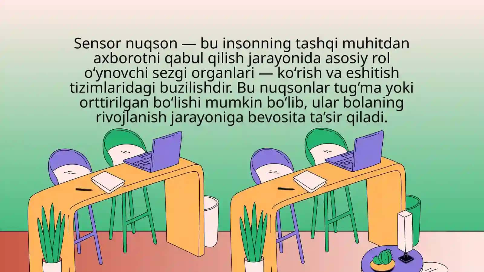 Sensor (eshitish yoki ko‘rish) nuqsoniga ega bolalar uchun inklyuziv ta’lim strategiyalari va ularni amalga oshirish shart-sharoitlari 3