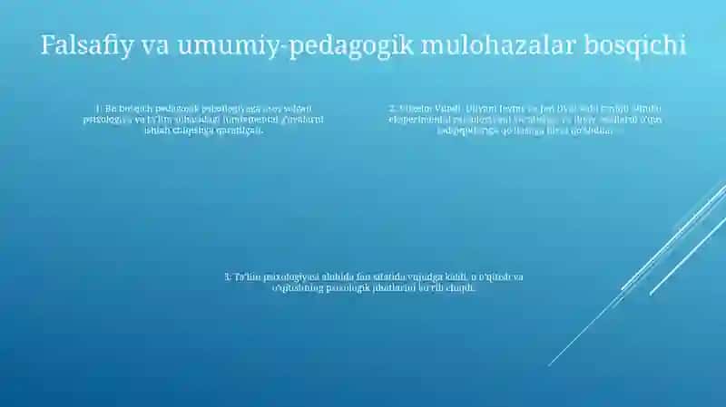 Pedagogika Psixologiya Faninig Rivojlanish Bosqichlari 3