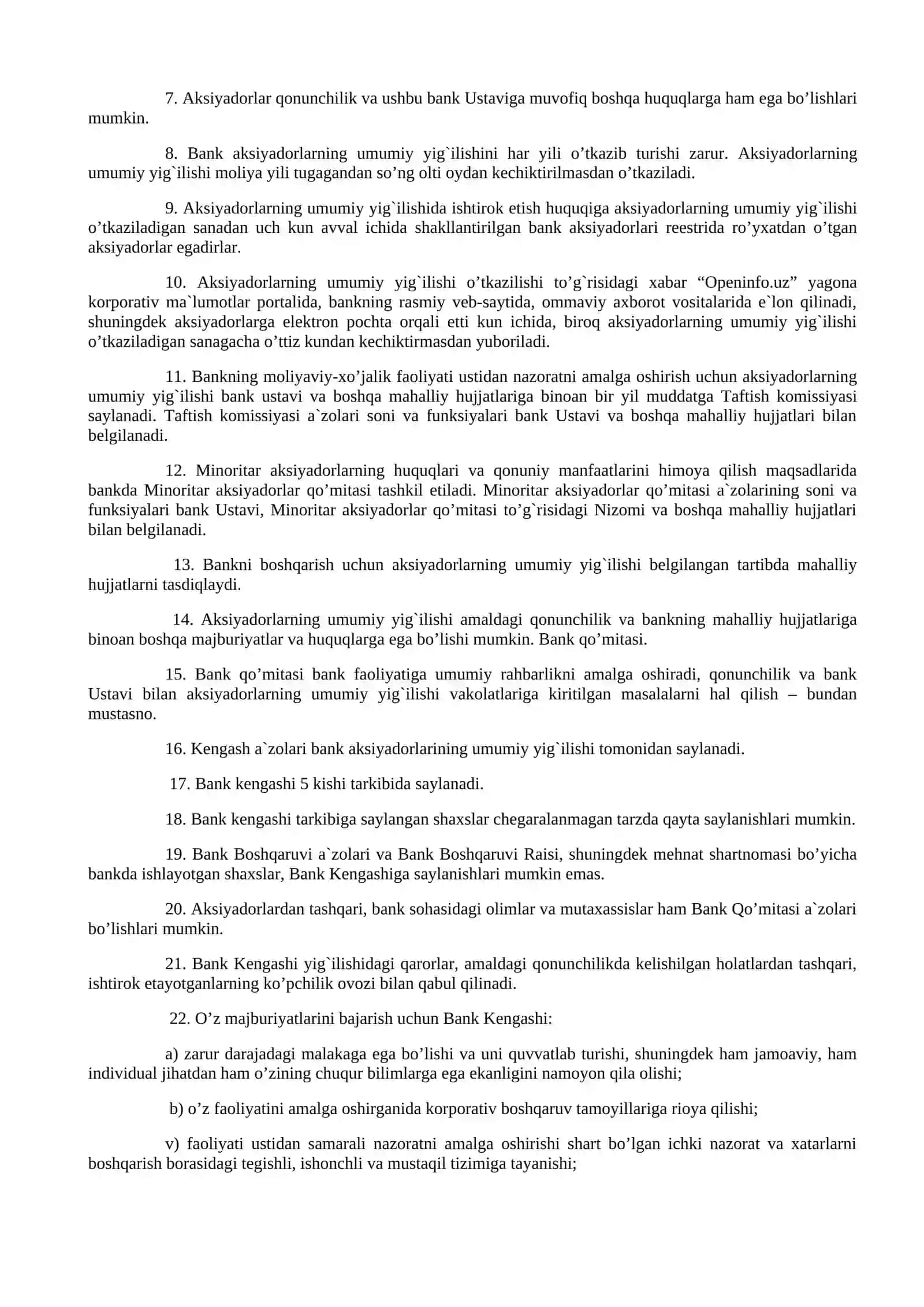 ATB “KAPITALBANK” NING KORPORATIV BOSHQARUVI 3