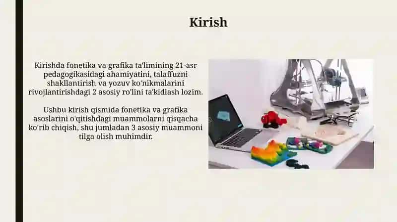 Fonetika va Grafika Pedagogik Texnologiyalar 3