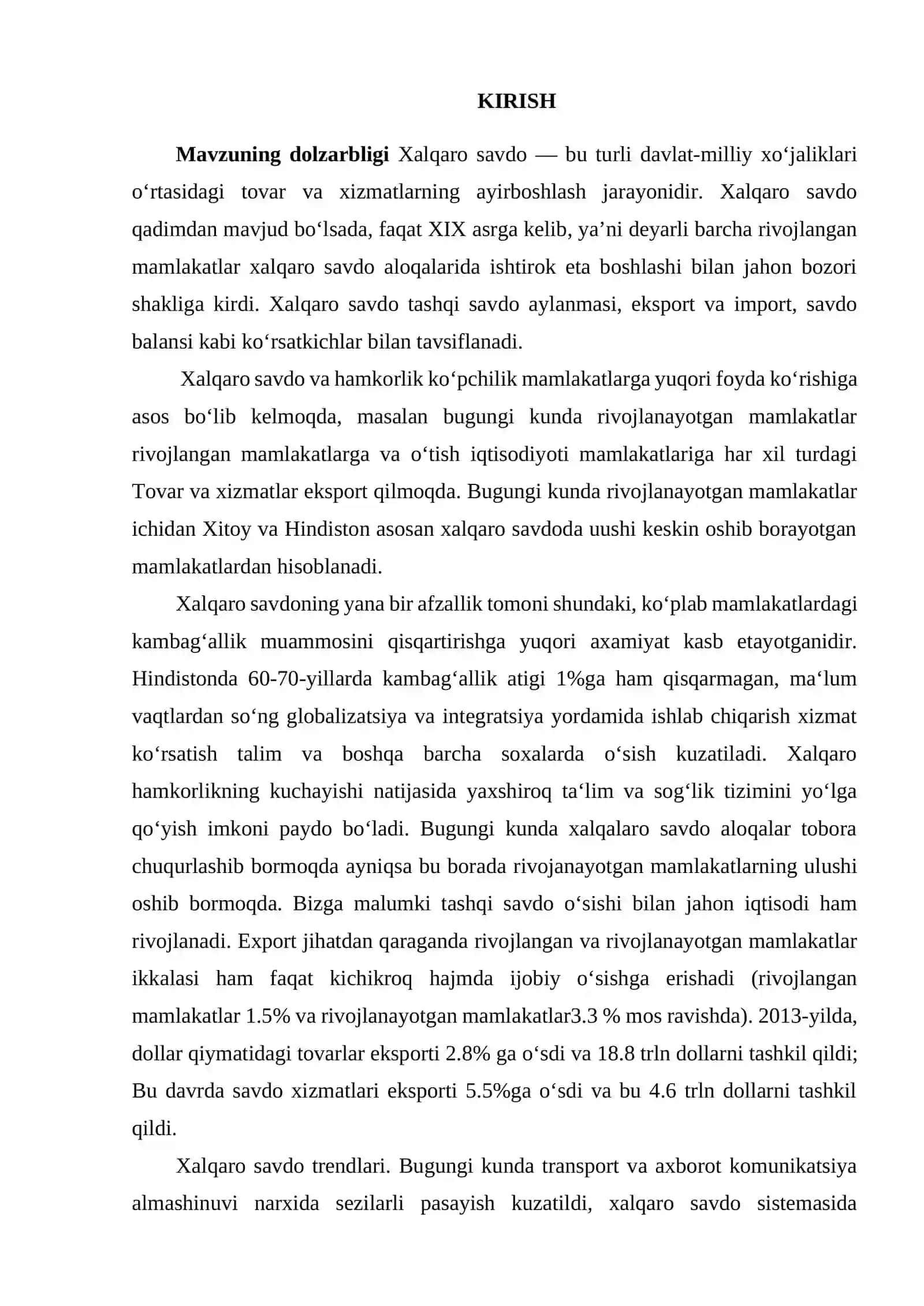 Xalqaro savdo nazariyasi. Tashqi savdo siyosati 3