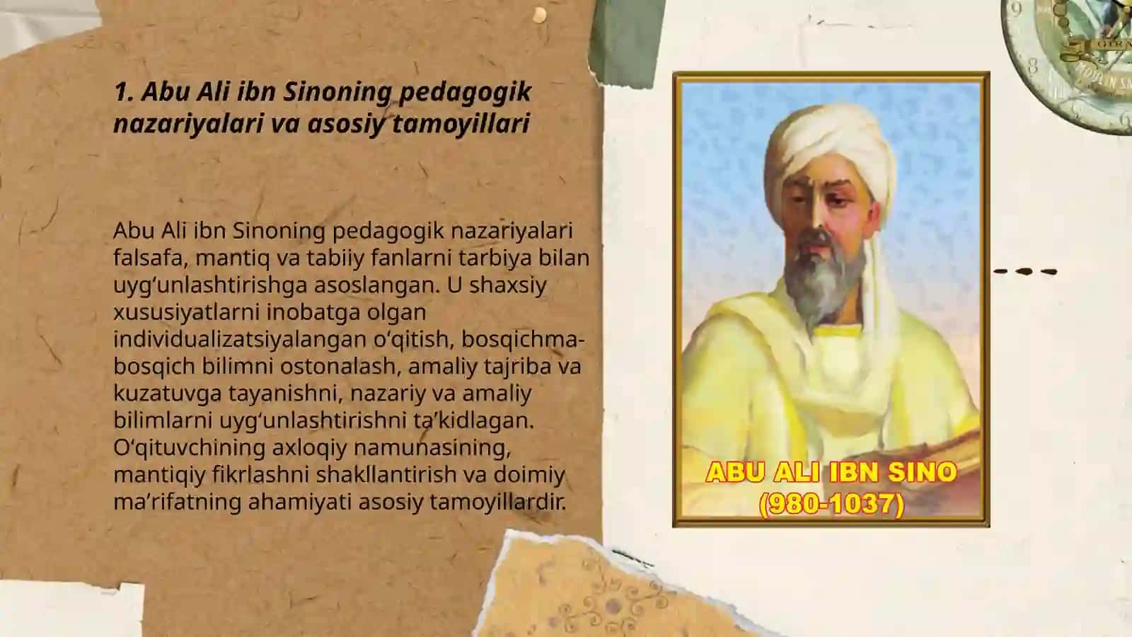 Abu Ali ibn Sinoning pedagogika faniga qoʻshgan hissasi 3