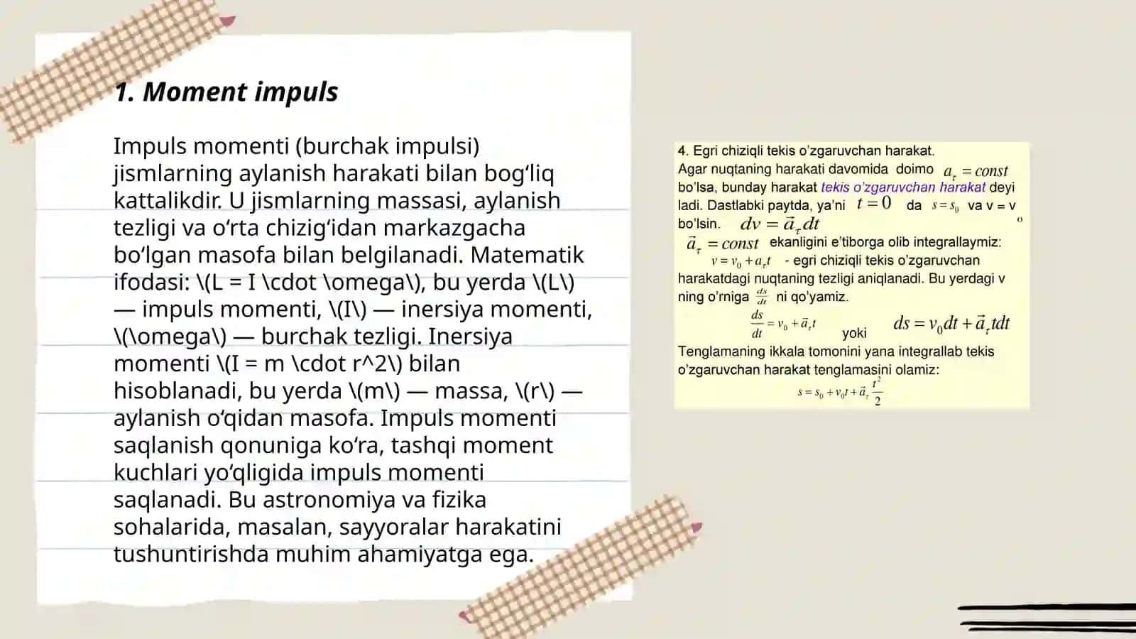 Moment impuls 3