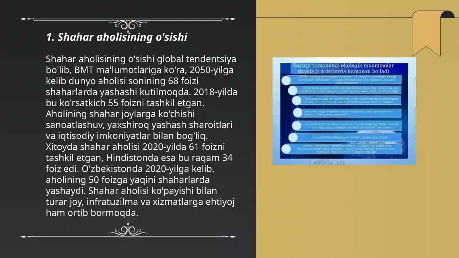 Urbanizatsiya jarayoni va ekologik muammolar 3