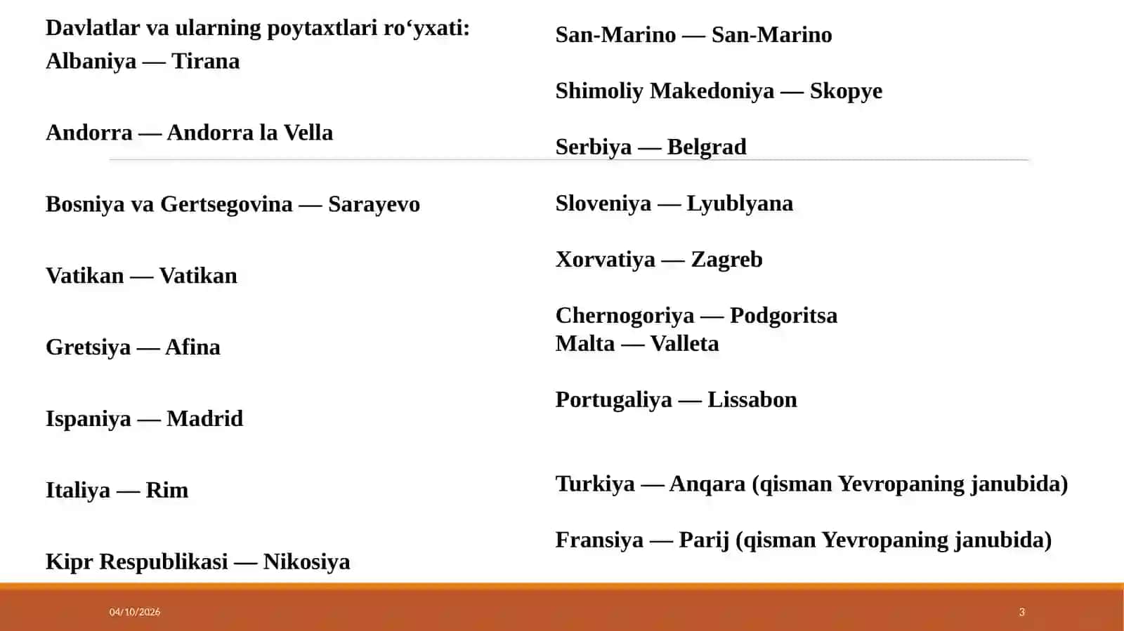 Janubi-sharqiy yevropa davlatlari 3