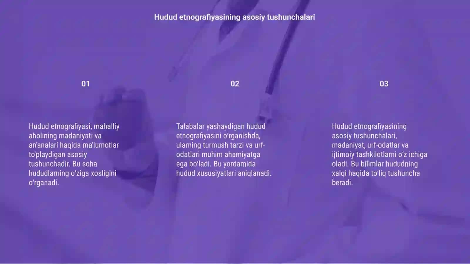Bir hudud etnografiyasi talabalarning oʻzlari yashaydigan hududi etnografiyasi 3