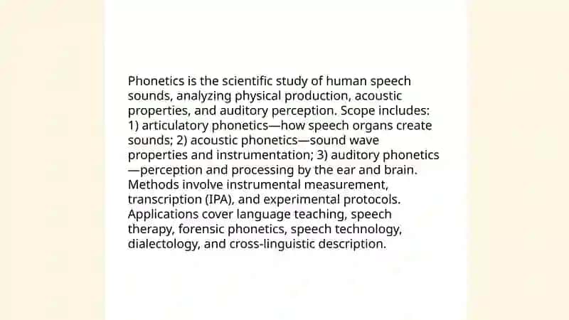 Phonetics as a branch of Linguistics 3
