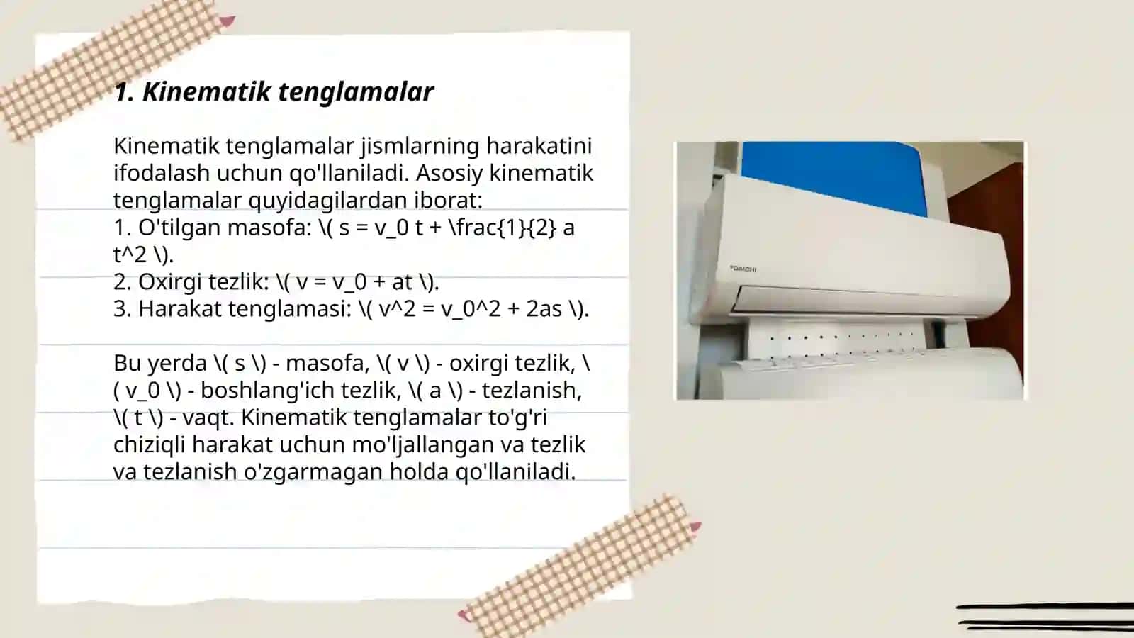 Kinematika va dinamikada differensial hisob tadbiqlari 3
