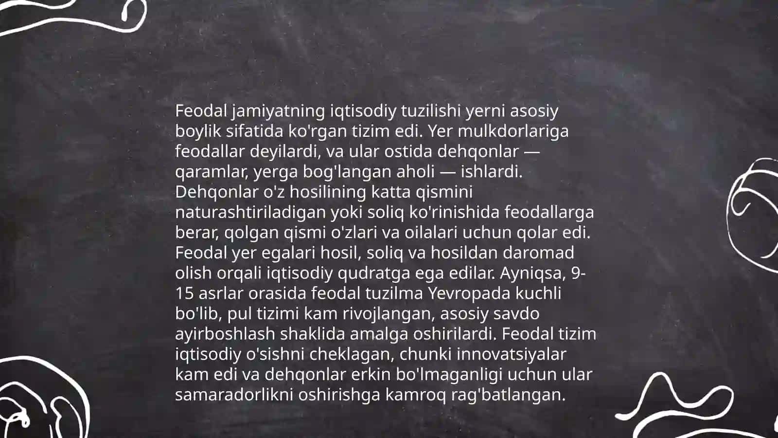 Feodal jamiyati va uning yemirilishi davridagi iqtisodiy qarashlar 3