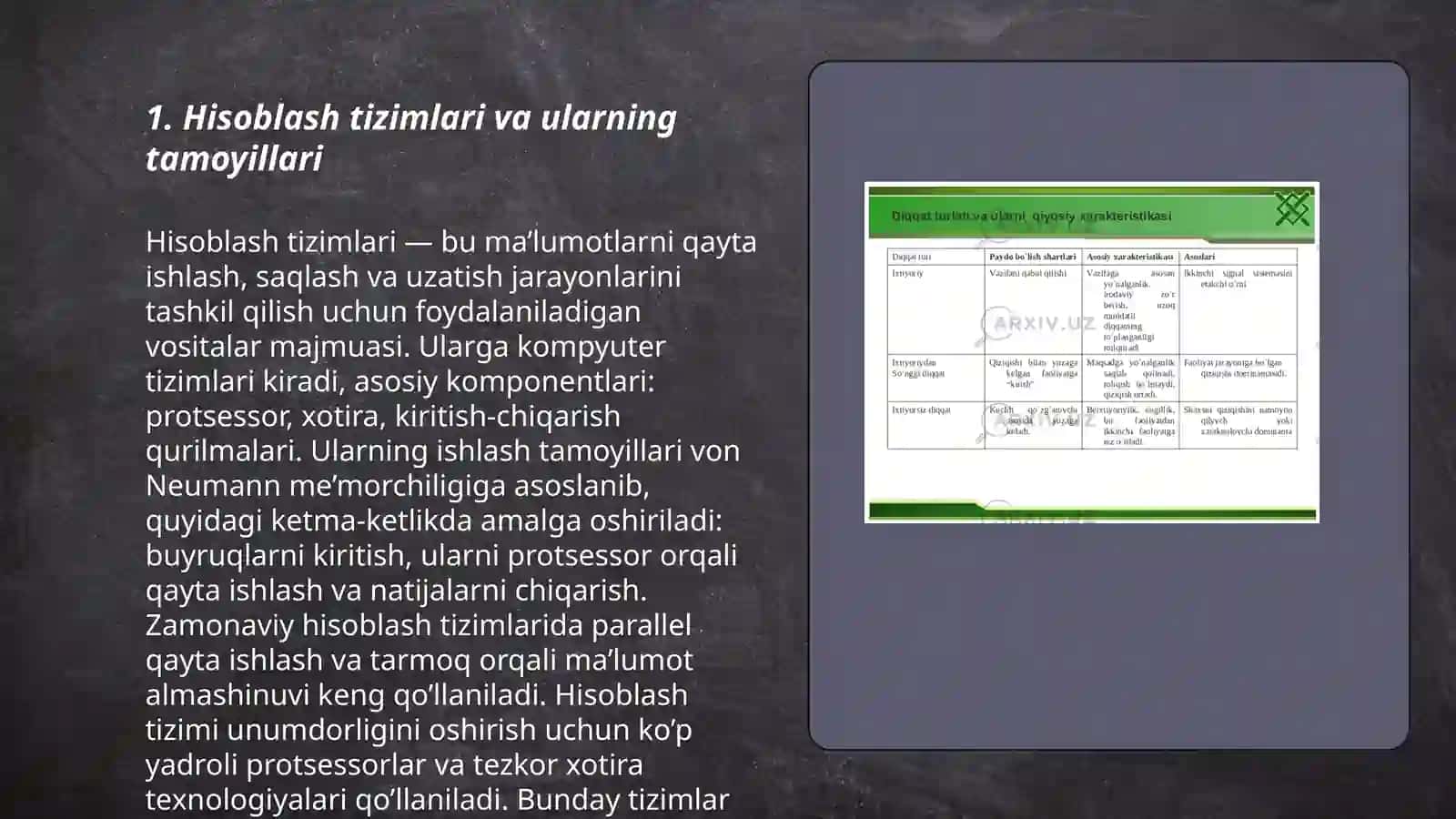 Asosiy xo'jalik jarayonlari hisobining tamoyillari 3