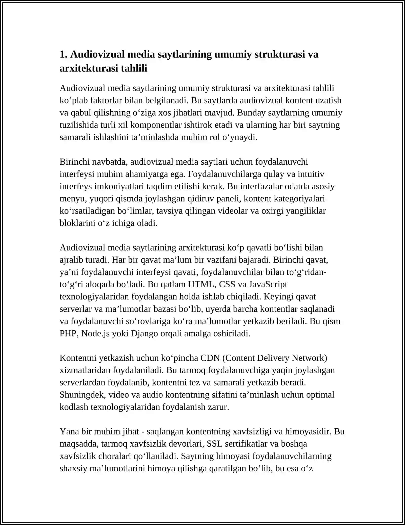 "AUDIOVIZUAL MEDIA SAYTLARINING TAHLILI" 3