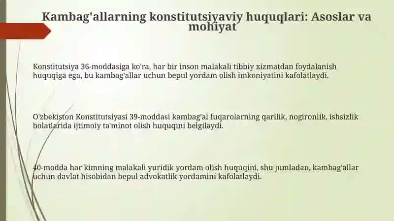 Qashshoqlik huquqlarining konstitutsiyaviy asoslari 3