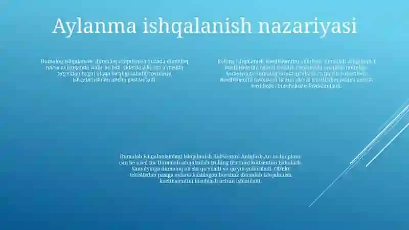 Dumalab Ishqalanishdagi Ishqalanish Koifsentini Aniqlash 3