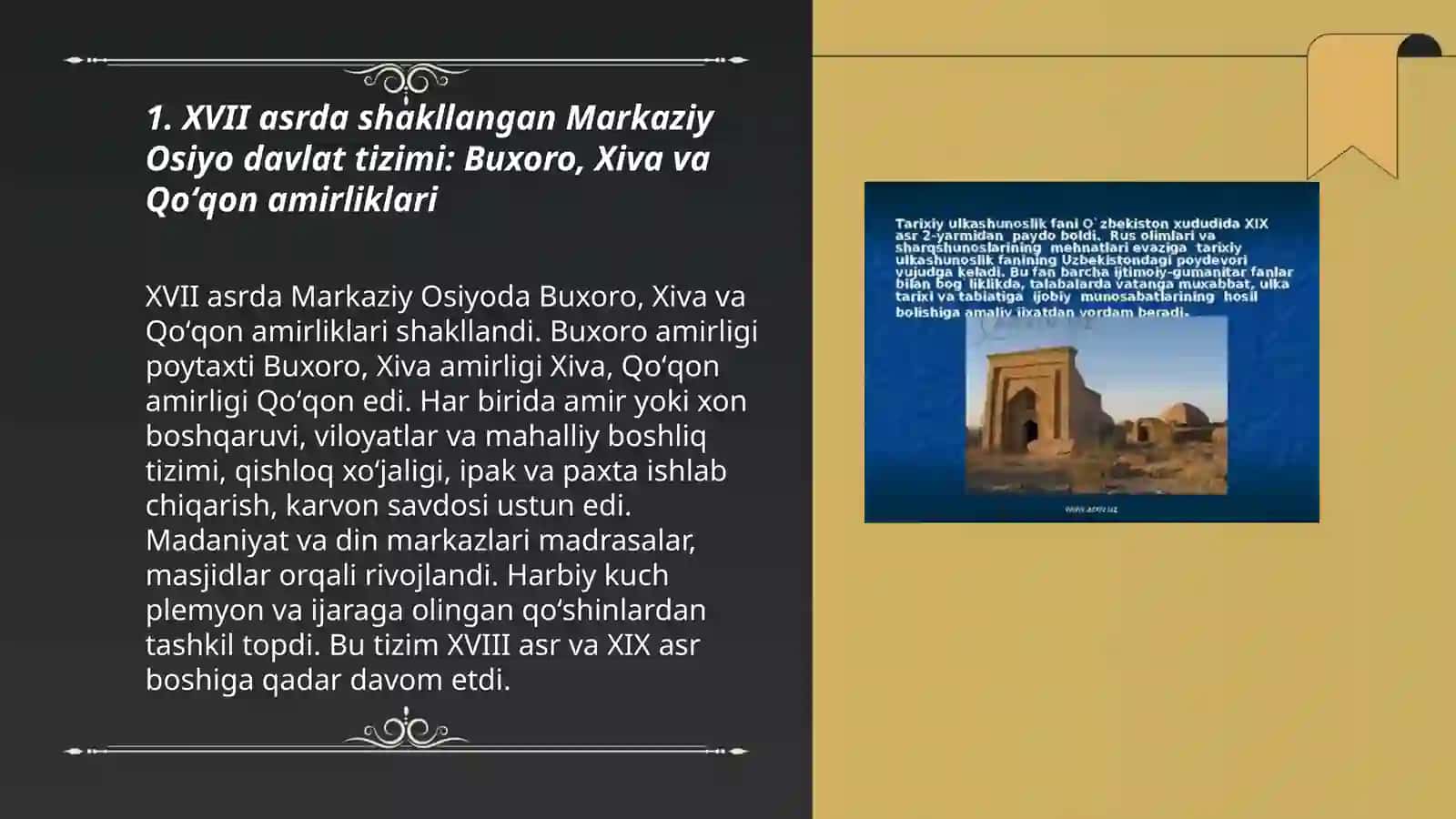 Oʻzbekistonning Davlatchilik Tarixi 3