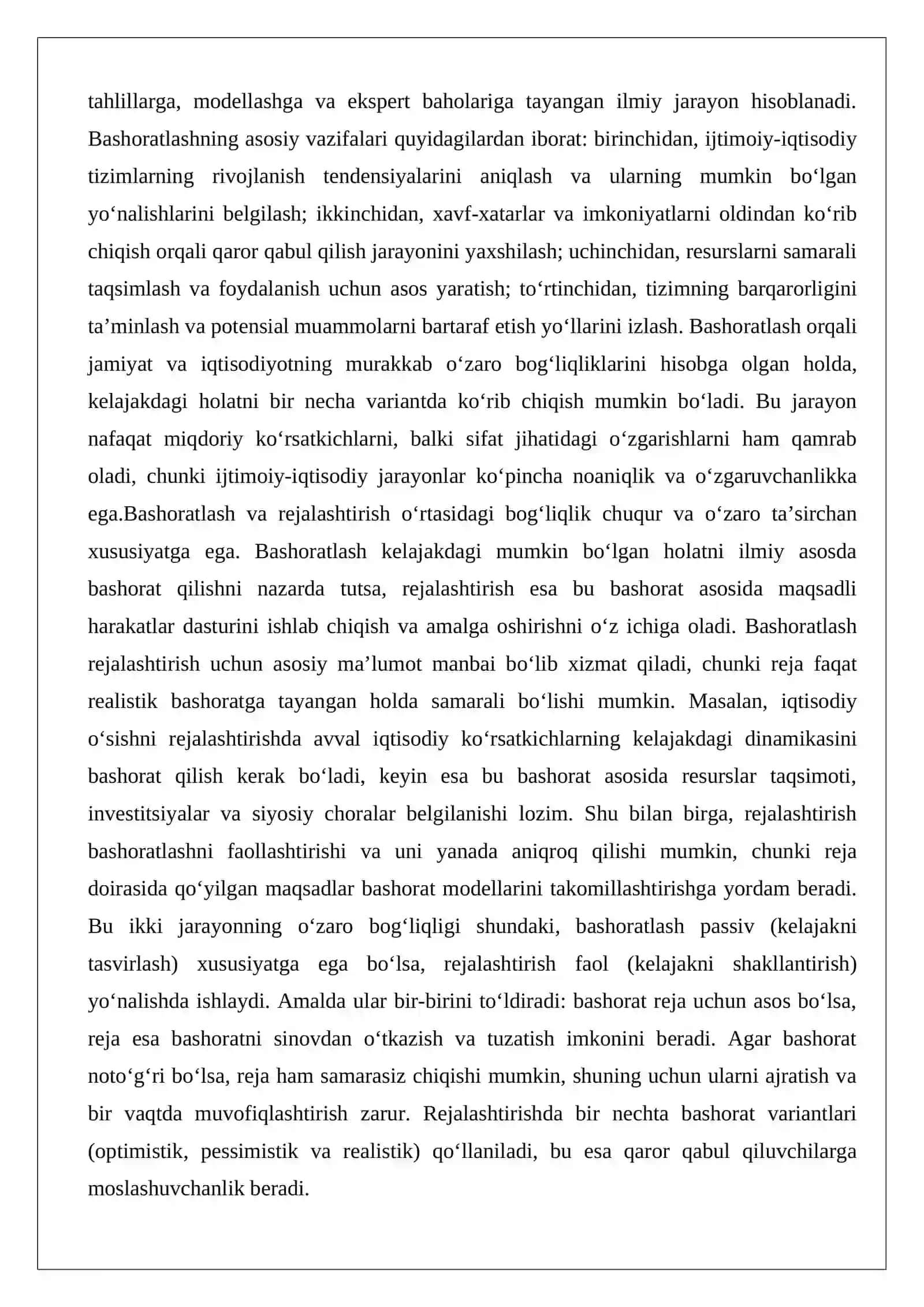Bashoratlash usullari maqsadli dasturlarni aniqlashtirish sifatida 3