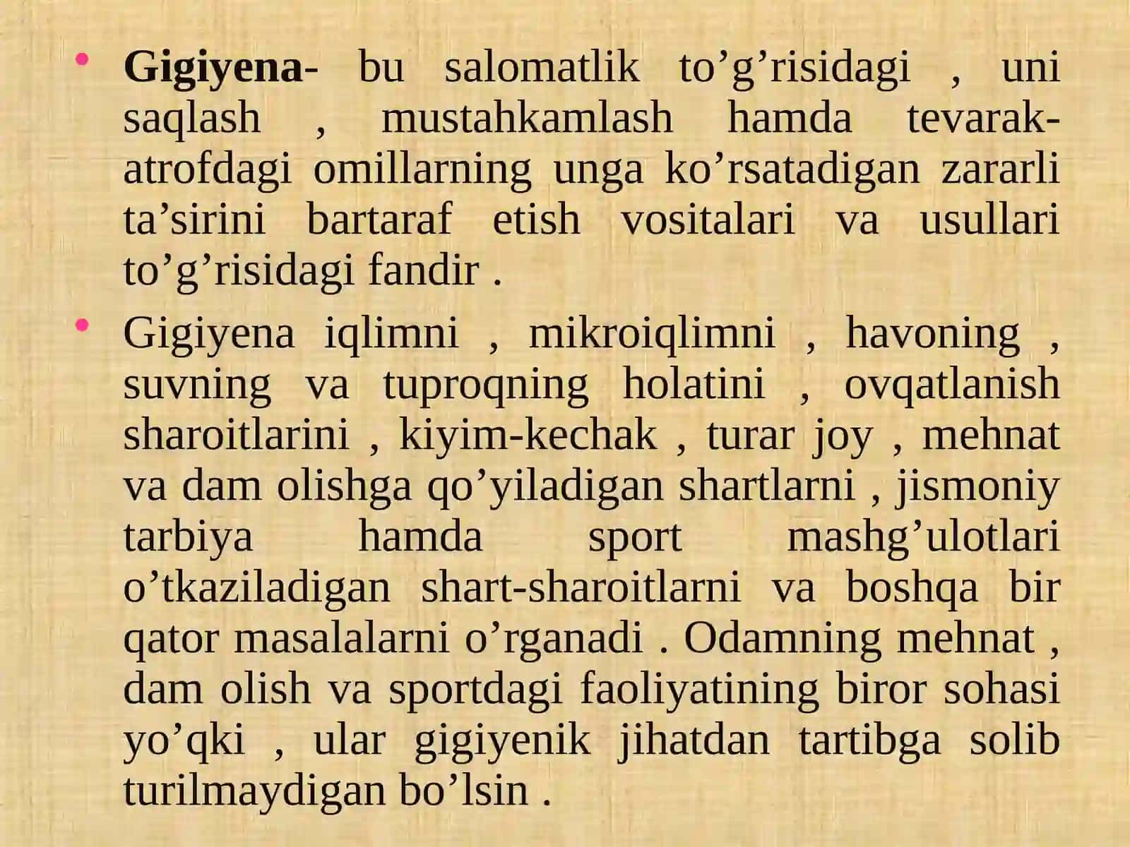 JISMONIY TARBIYA GIGIYENASI FANINING MAQSAD VA VAZIFALARI 3