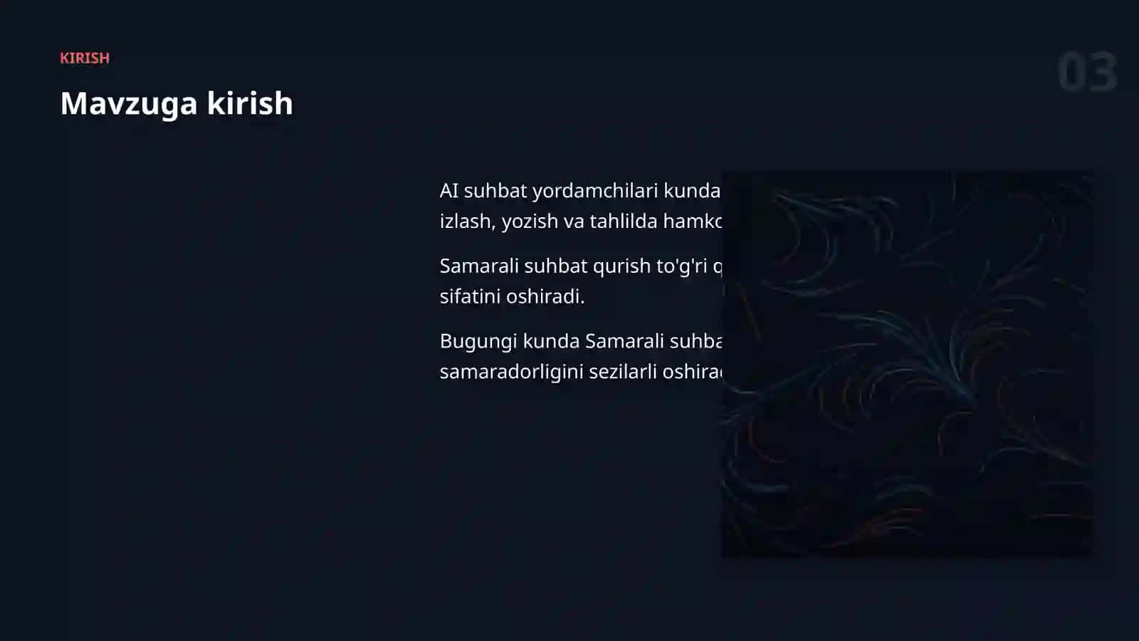 AI SUHBAT YORDAMCHILARI 3
