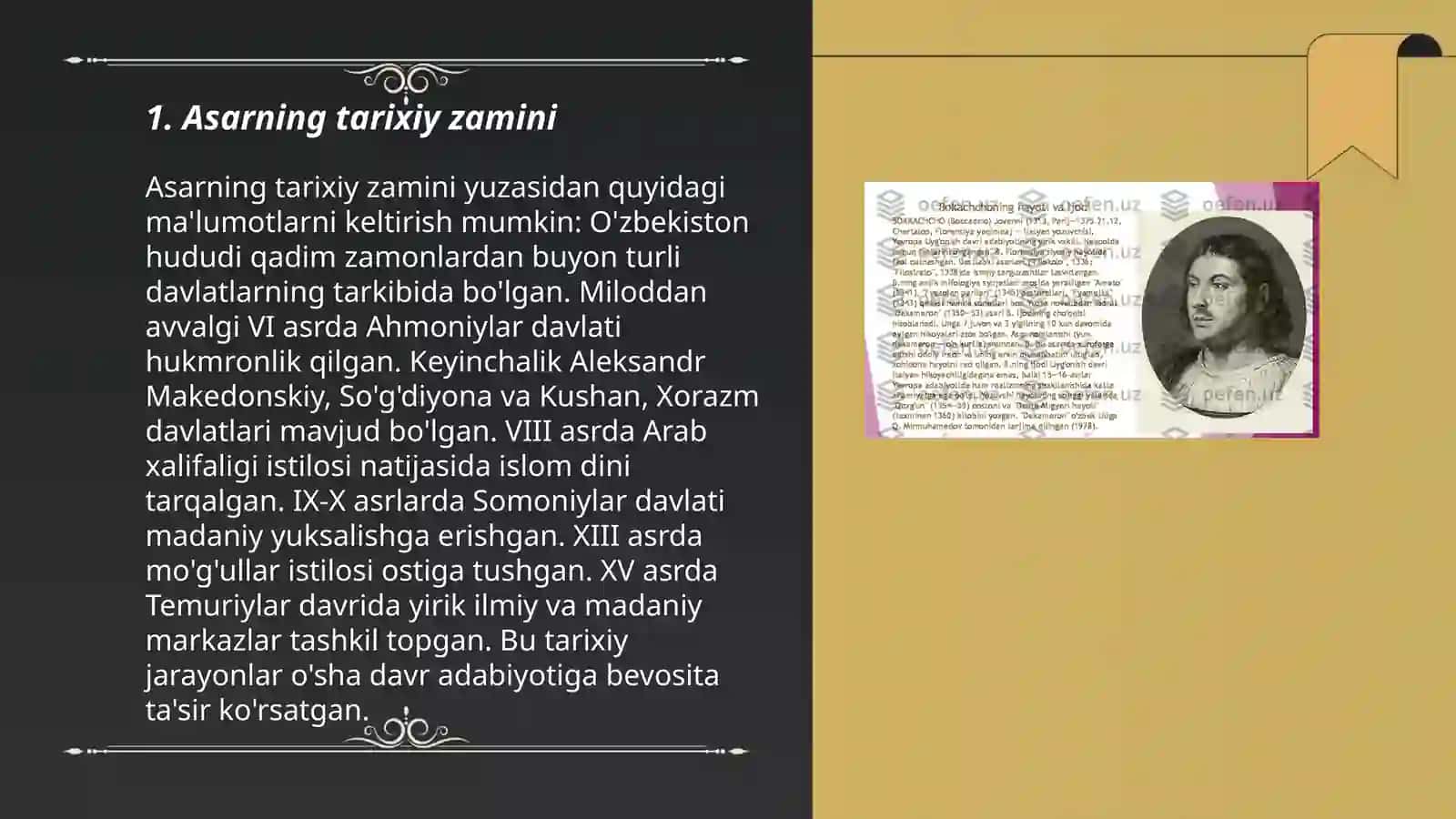 Asarning tarixiy zamini 3