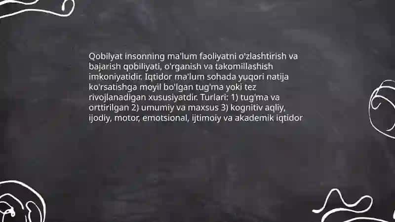 Qobilyat va iqtidor 3