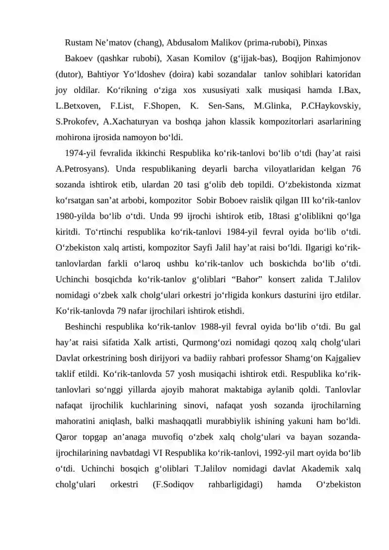 1960-1990 yillarda o‘zbek xalq cholg‘ularida ijrochilik san’ati 3