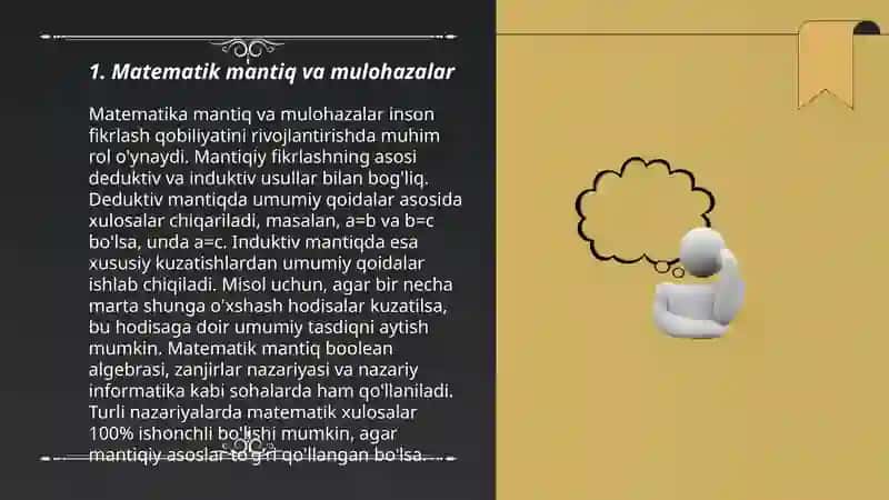 Matematika fanida analitik fikrlashni rivojlantirish usullari 3