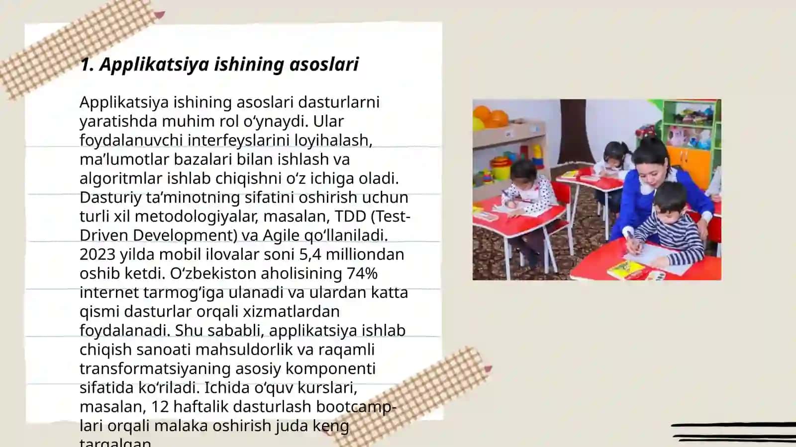 Maktabgacha yoshdagi bolalarni applikatsiya ishiga oʻrgatish 3
