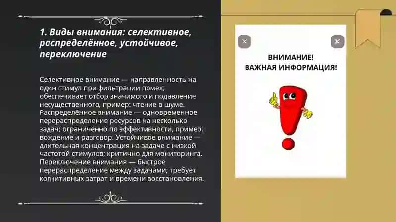 Внимание и ощущение 3