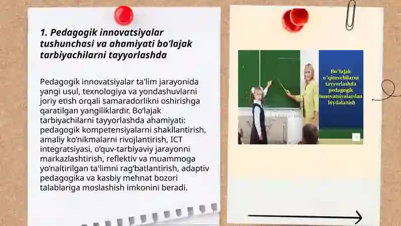 Boʻlajak tarbiyachilarni tayyorlashda pedagogik innovatsiyadan foydalanish 3