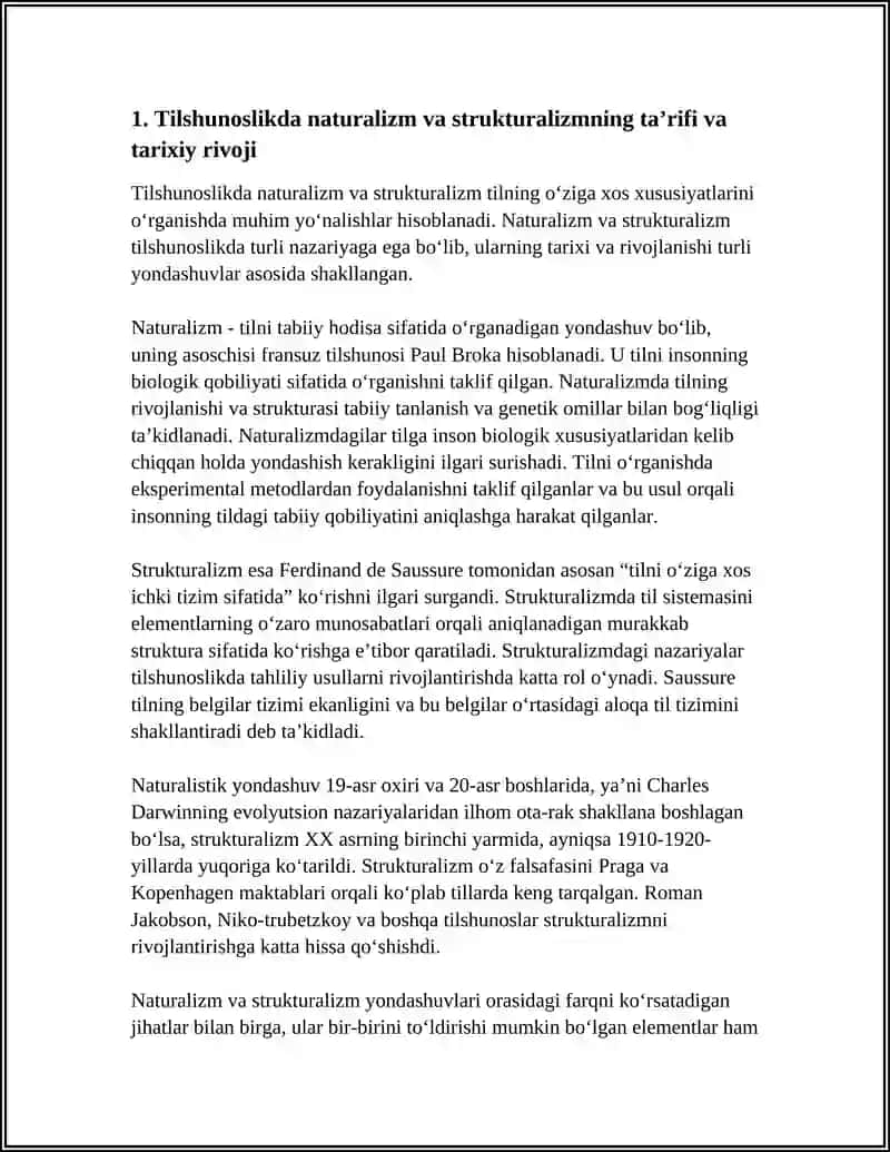 TILSHUNOSLIKDA NATURALIZM VA STRUKTURALIZM 3