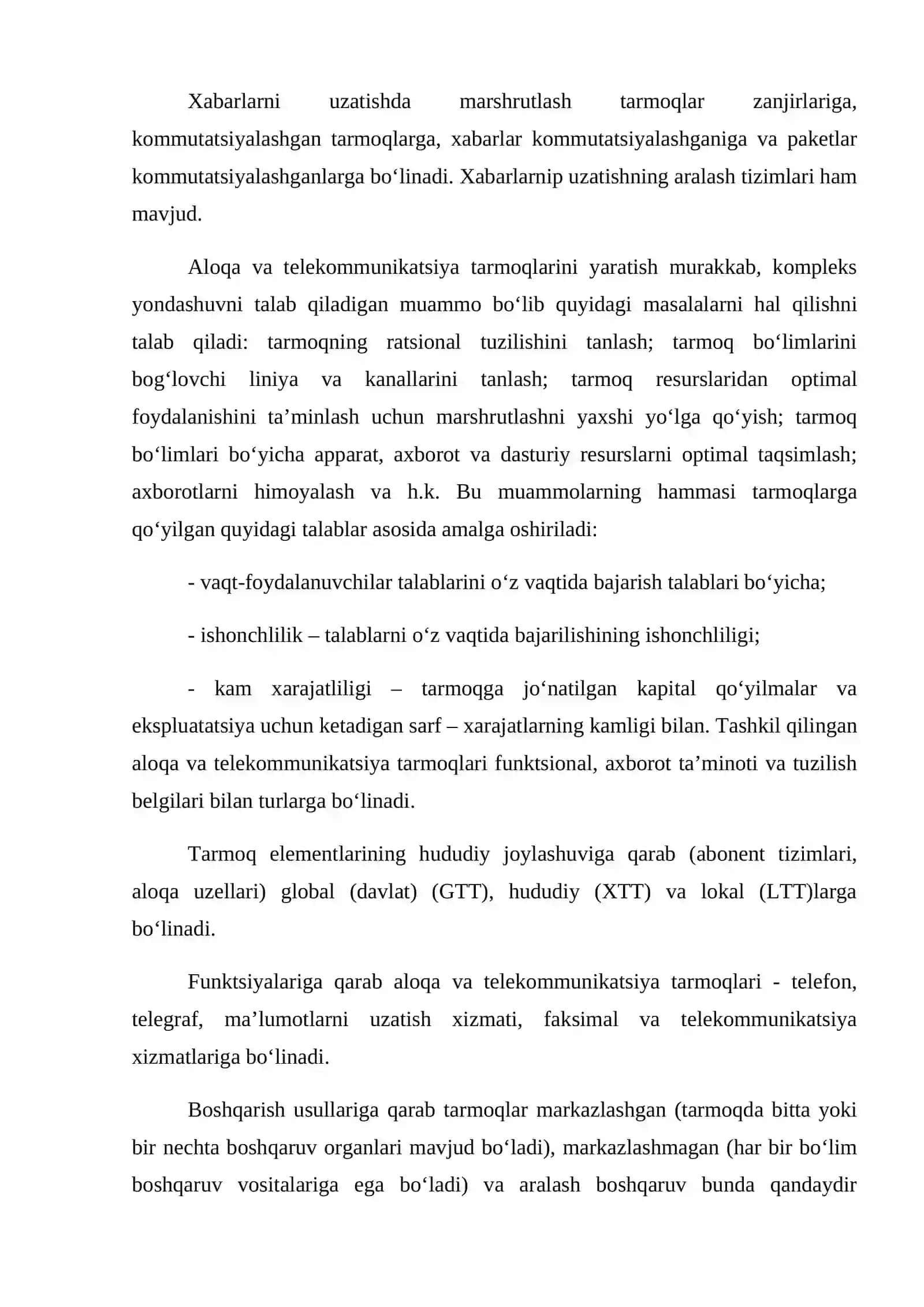 Telekommunikatsiya tarmoqlarini boshqarish tizimi 3
