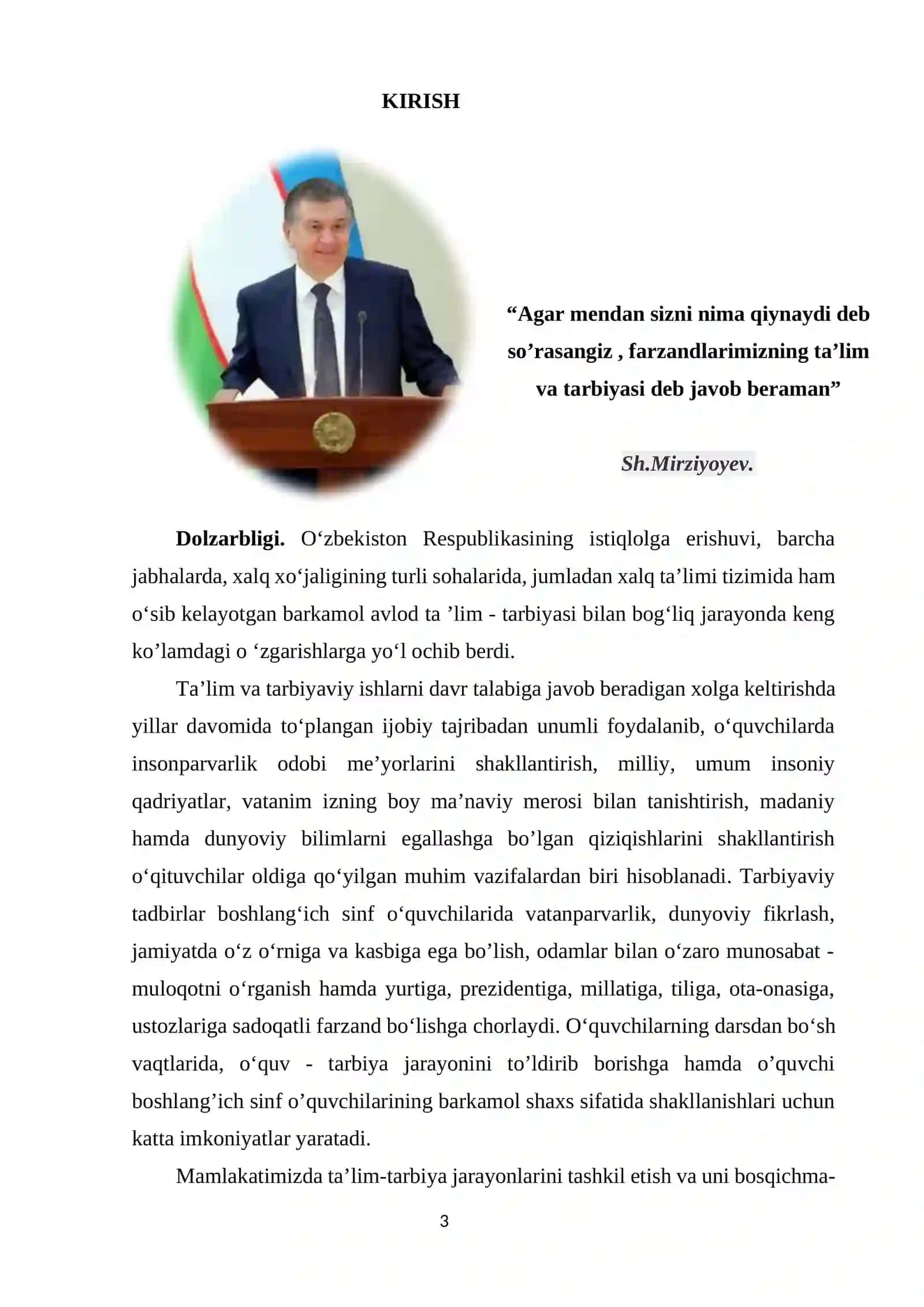 BOSHLANG’ICH TA’LIMDA TARBIYA JARAYONINI DEMOKTARLASHTIRISH 3